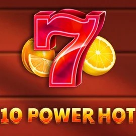 10 Power Hot slot visual from Amusnet Interactive available on rainbetcasino.app