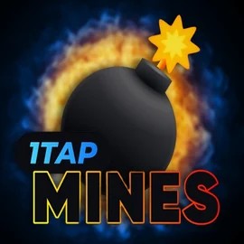 1Tap Mines logo by Turbo Games at Rainbet Casino