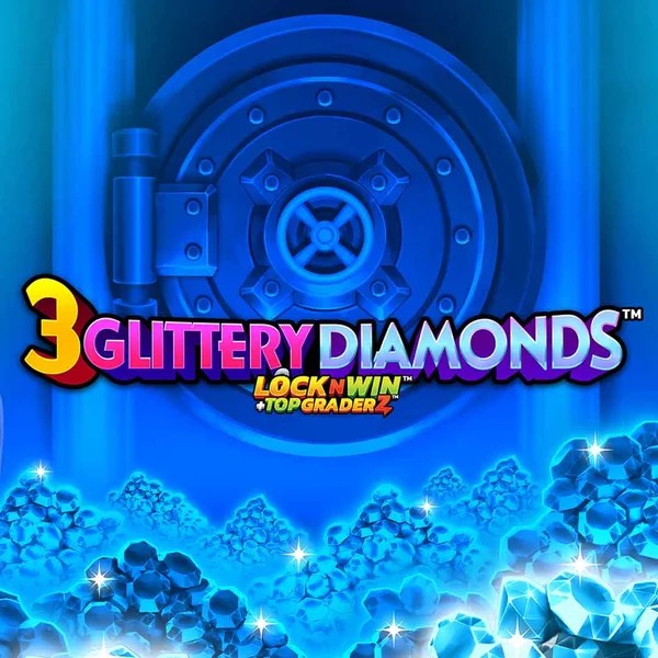 Enjoy 3 Glittery Diamonds by PearFiction Studios – logo hosted on rainbetcasino.app