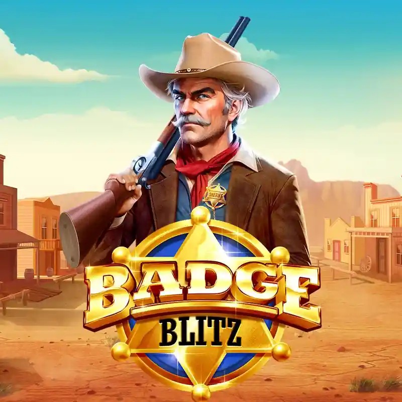 Badge Blitz casino game by Pragmatic Play – featured logo at Rainbet Casino