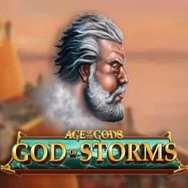 Age Of The Gods: God of Storms slot visual from Playtech available on rainbetcasino.app