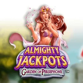 Almighty Jackpots: Garden of Persephone logo by Novomatic at Rainbet Casino