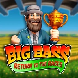 Big Bass Return to the Races logo by Pragmatic Play at Rainbet Casino