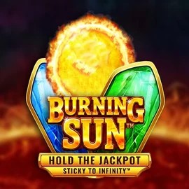 Burning Sun slot logo by Wazdan at Rainbet Casino