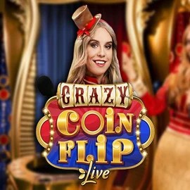 Crazy Coin Flip by Evolution, showcased at rainbetcasino.app – game logo