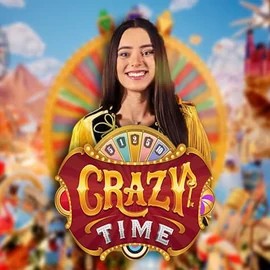 Crazy Time logo by Evolution Rainbet Casino