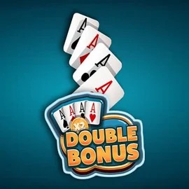 Official Poker logo: Double Double Bonus by Red Rake Gaming at Rainbet Casino