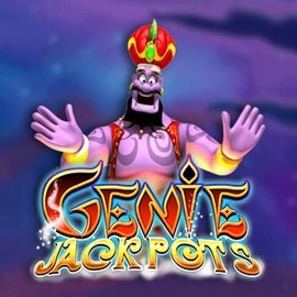 Genie Jackpots logo by Blueprint Gaming at Rainbet Casino