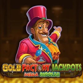 Gold Factory Jackpots Mega Moolah slot icon by Aurum Signature Studios, available at Rainbet Casino