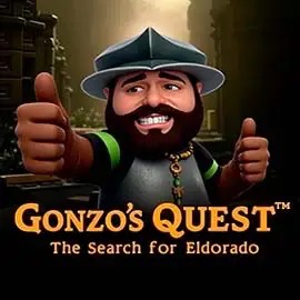 Gonzo's Quest by NetEnt, showcased at rainbetcasino.app – game logo