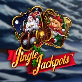 Jingle Jackpots online game logo by Dragon Gaming on rainbetcasino.app