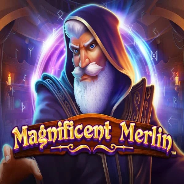 Magnificent Merlin by Greentube, showcased at rainbetcasino.app – game logo