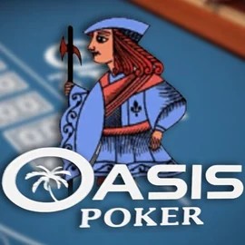 Poker logo of Oasis Poker from Nucleus Gaming at Rainbet Casino