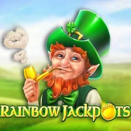 Rainbow Jackpots logo by Red Tiger Gaming at Rainbet Casino