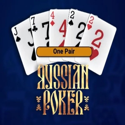 Russian Poker game by OneTouch Games – logo hosted on Rainbet Casino