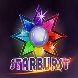 Starburst logo – Slots by NetEnt at Rainbet Casino