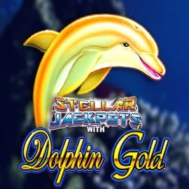 Dolphin Gold with Stellar Jackpots logo by Lightning Box Game Rainbet Casino