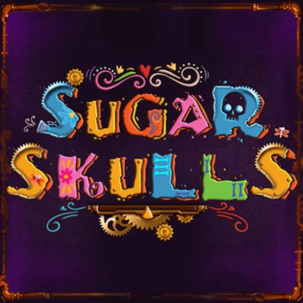 Sugar Skulls slot logo by Booming Games at Rainbet Casino
