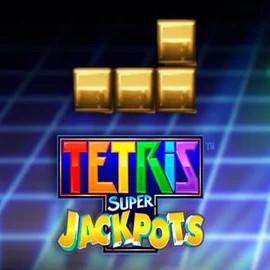 Tetris Super Jackpots casino game by WMS – featured logo at Rainbet Casino