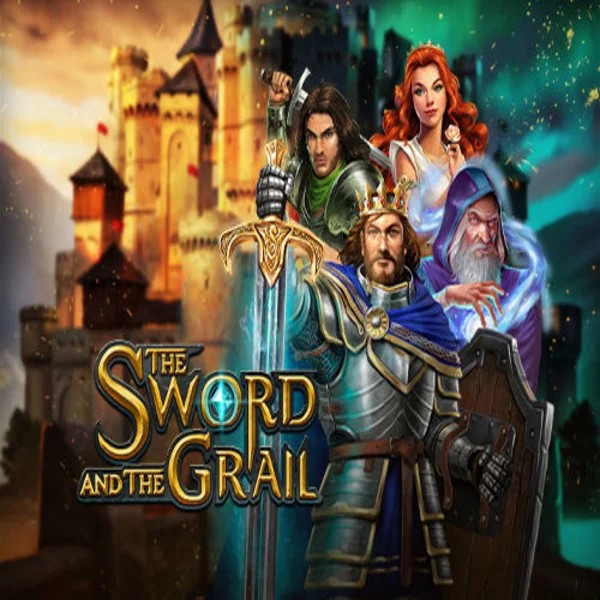 The Sword and the Grail online game logo by Play'n GO on rainbetcasino.app