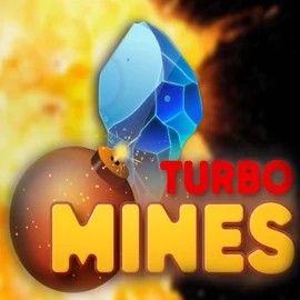 Turbo Mines online game logo by Turbo Games on rainbetcasino.app